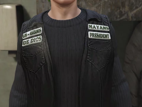 Mayans MC biker Vest for MP Male 1.0