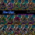 Neon Shark - Backpacks for Male & Female MP 1.0