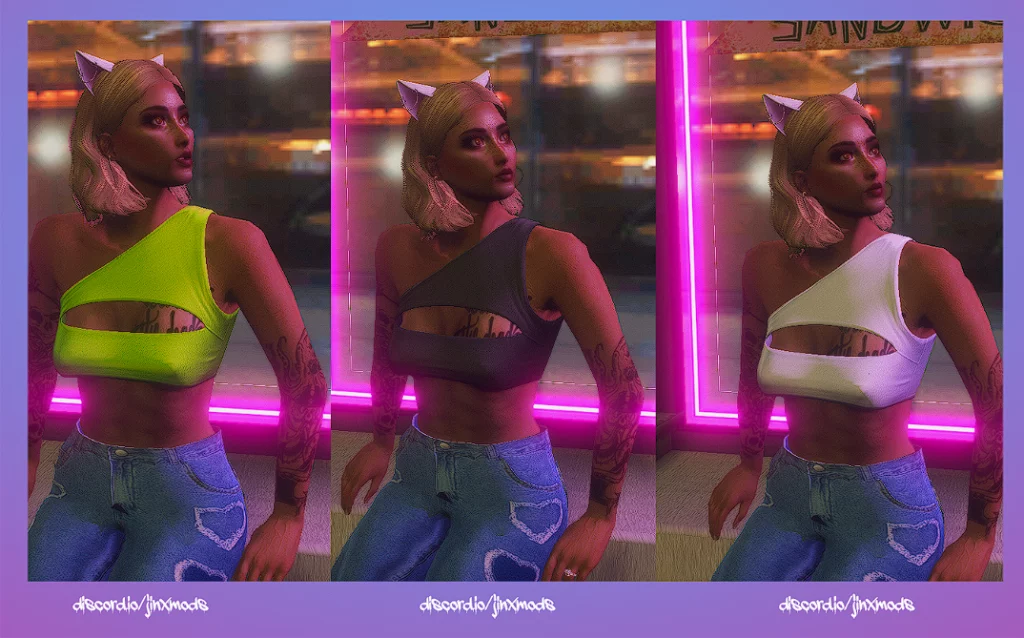 One Shoulder Top for MP Female 1.0