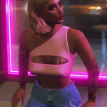 One Shoulder Top for MP Female 1.0