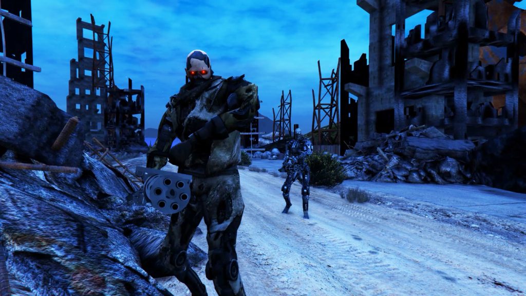 Terminator T-600 (damaged) [Add-On Ped]