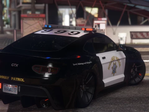 Vapid Dominator GTX Police [Add-On / FiveM | Sound | Liveries | Extras | Tuning | Call Sign System] 1.0