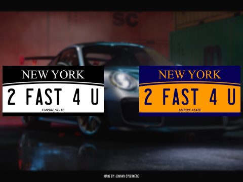 2FAST4U License Plates [2 PLATES] 1.0