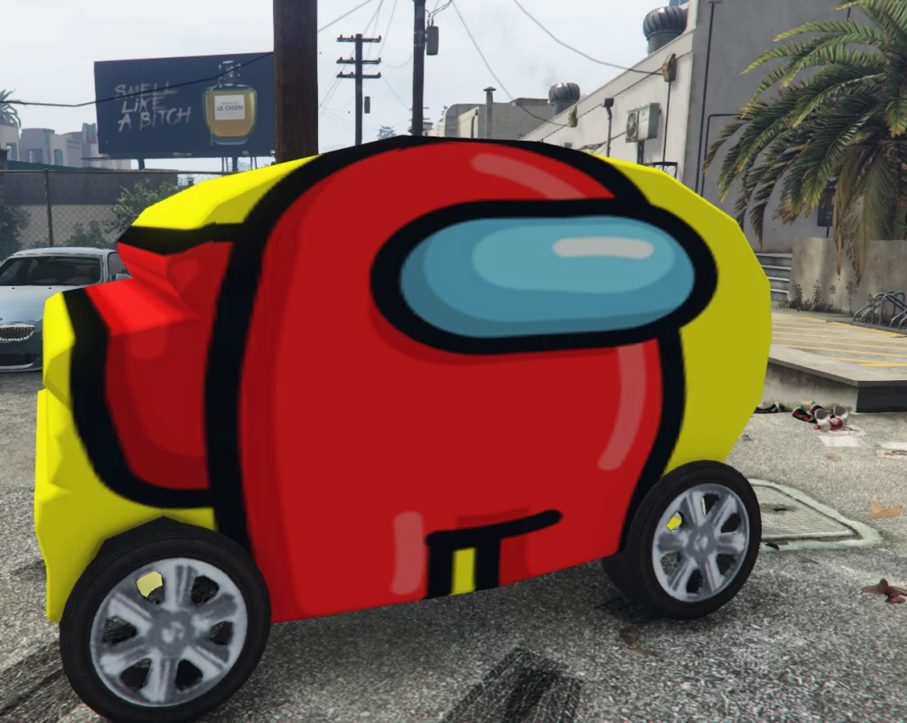 Among us livery for Dababy Car 1.1