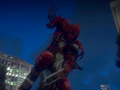 Arkham City Azrael (Cloth physics)