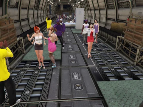 Ballas Gang Party on Cargo plane 1.0