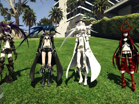 Black Rock Shooter Pack [Add-On Ped] 1.0