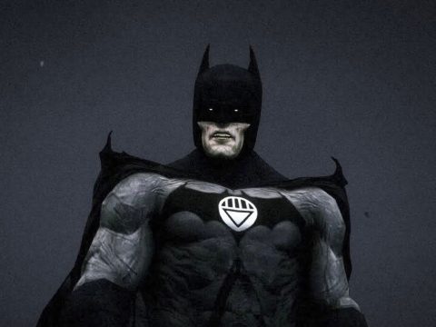 Blackest Night Batman (Cloth physics)