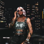 Buckle crop top for MP Female