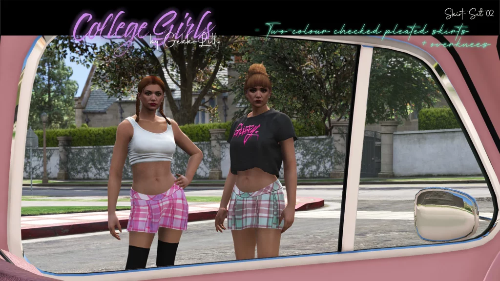 College Girls - skirt + overknees for MP Female