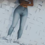 High waisted jeans for MP Female 1.0