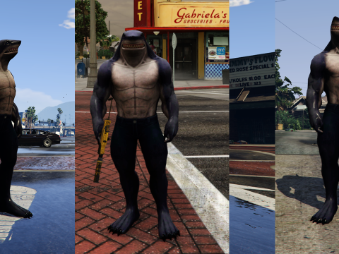 King Shark Nanue DC [Add-On Ped / FiveM]