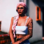 Long braid for MP Female 1.0 Long braid for MP Female 1.0