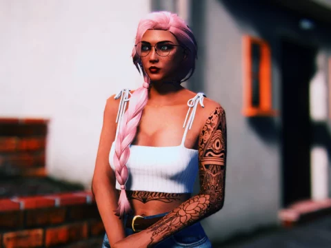 Long braid for MP Female 1.0