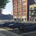 Los Santos Mission Row Police Station Ambient Props, Peds and Vehicles! 1.0