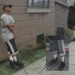 Lowrider2 shorts retexture for MP Male 1.0