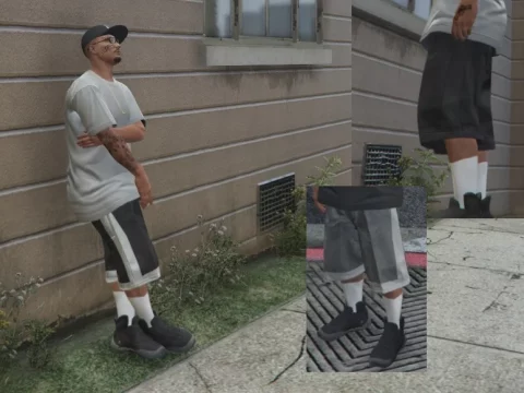 Lowrider2 shorts retexture for MP Male 1.0