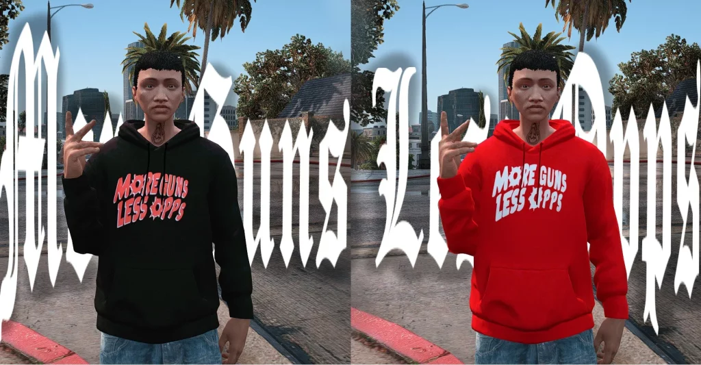 More Guns Less Opps Hoodie for MP Male 1.1