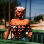 Off Shoulder Top for MP Female 1.0