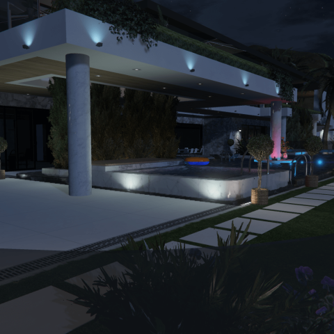 Outdoor Lights for Malibu Mansion [YMAP] 1.1 – GTA 5 mod