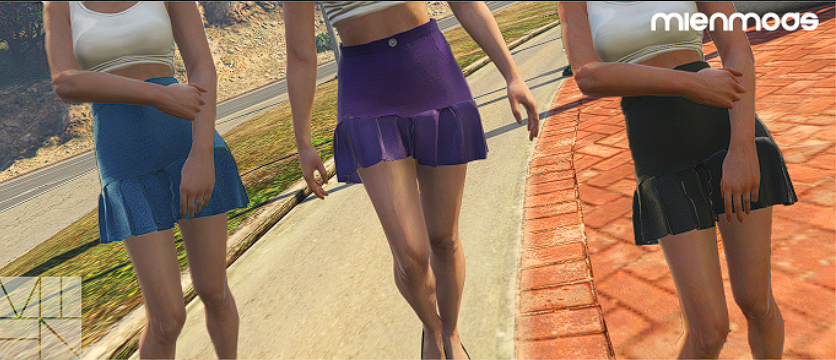 Pleated Mini Skirt 1.0