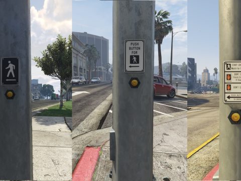 Real Pedestrian Pushbutton Plate 1.0