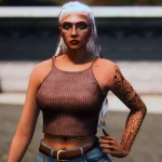 Ribbed Crop Top for MP Female 1.0