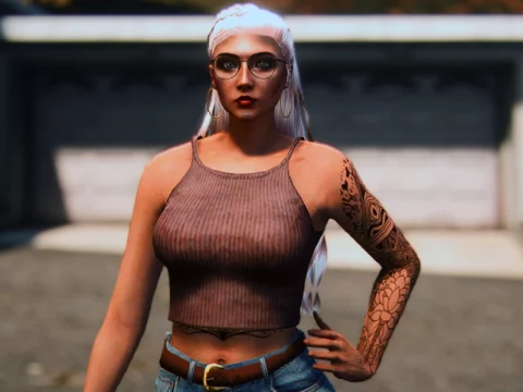 Ribbed Crop Top for MP Female 1.0