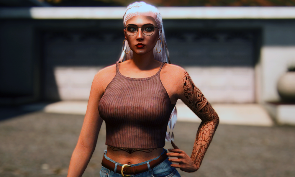 Ribbed Crop Top for MP Female 1.0