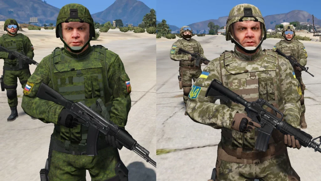 Russian and Ukrainian army 1.0