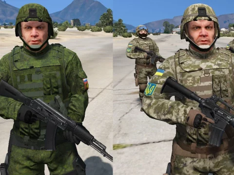 Russian and Ukrainian army 1.0