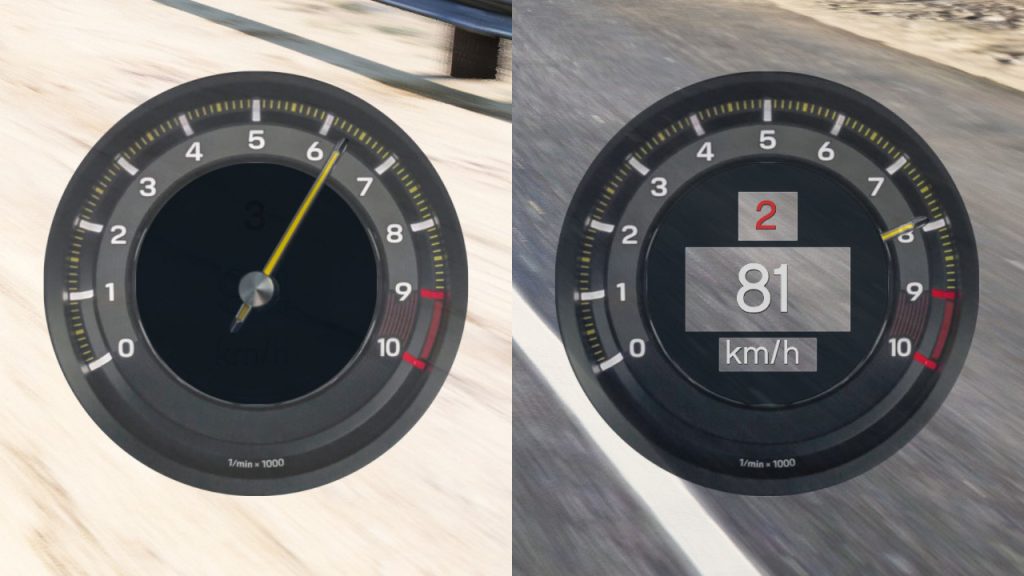 Speedometer skin for NFSgauge mod | Porsche 911 GT3 design skin 1.0