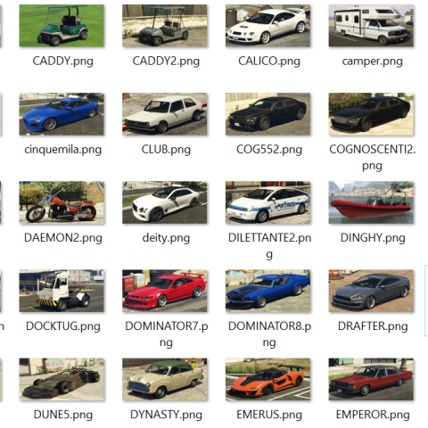 Vehicle Previews for Menyoo V2.0 – GTA 5 mod