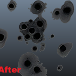 Weapon bullets hole and hand weapon damage 1.1