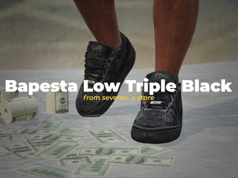 Bapesta Low Triple Black for MP Male 1.0