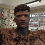 Black neck Face Tattoo for MP Male/Fivem