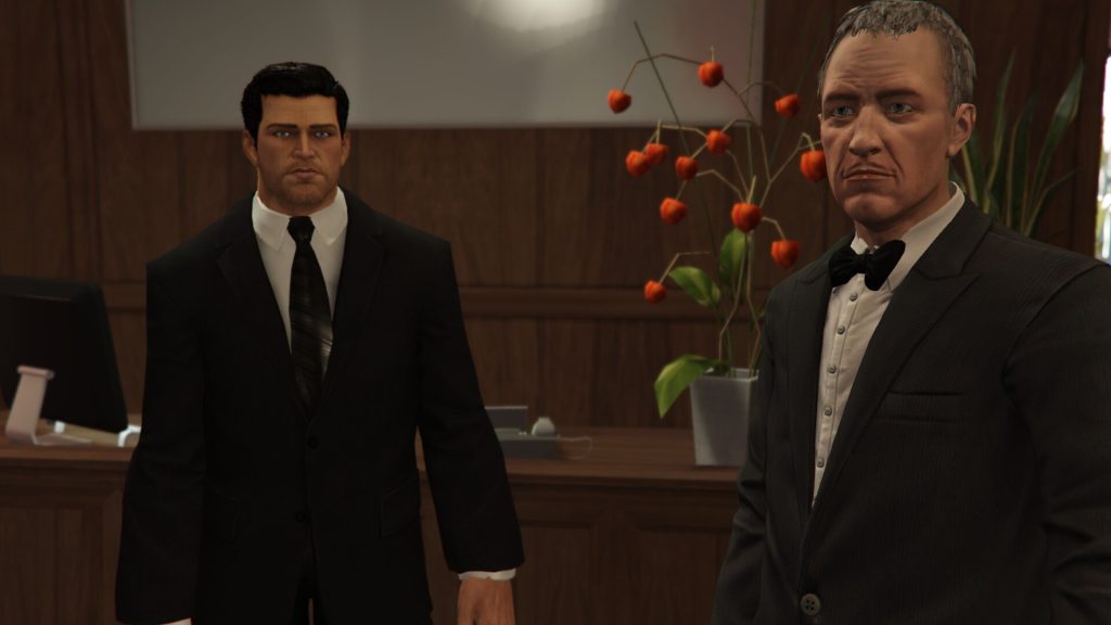Bruce Wayne and Alfred Pennyworth w/Wayne Enterprises [Add-On Ped/Facial Rigging] 