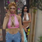 Criss Cross Halter Top for MP Female
