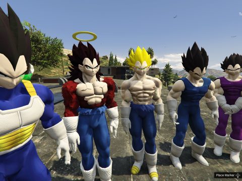 Dragon Ball Z - VEGETA - Regular & Battle Damage - retexture 1.0