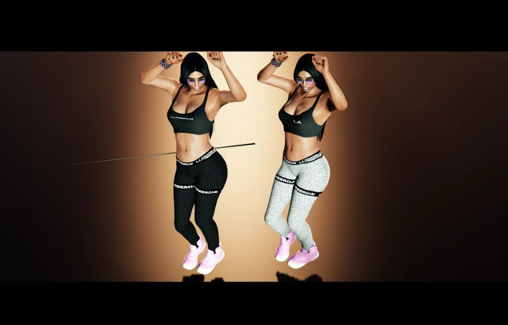 Gym Mp Female Ped High Poly + LA Outfit