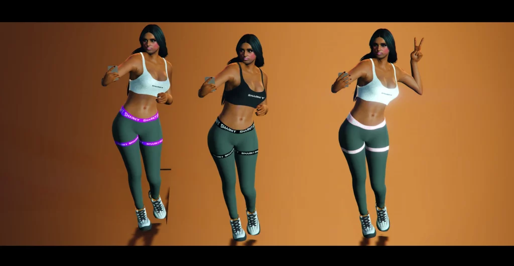 Gymnastic Mp Female Ped High Poly+ Leggings & Top