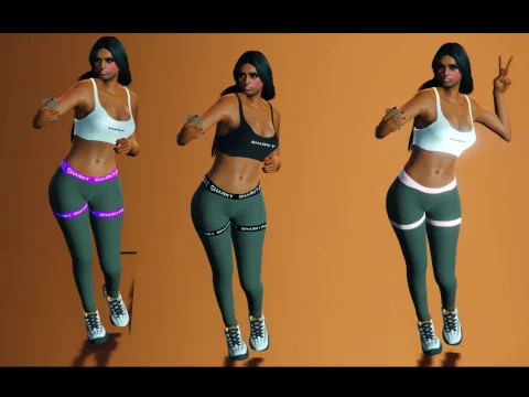 Gymnastic Mp Female Ped High Poly+ Leggings & Top