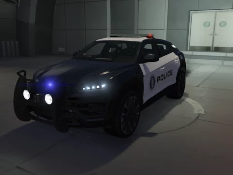 Lamborghini Urus LSPD [Unlocked | Template | NO-ELS | SP & FiveM] 06.05