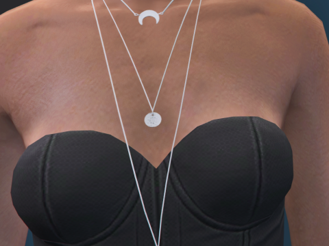 Long Moon Necklace for MP Female 1.0