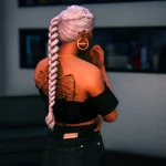 Long braided ponytail for MP Female 1.0