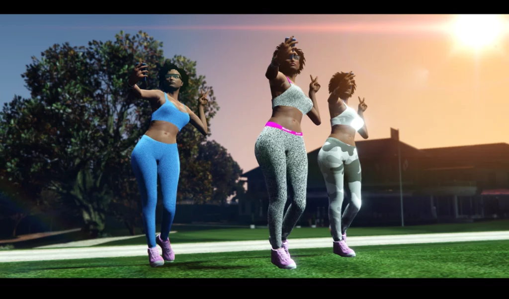 Lower Body One High Polygon Gymnastic + 3 Leggings Updated Version
