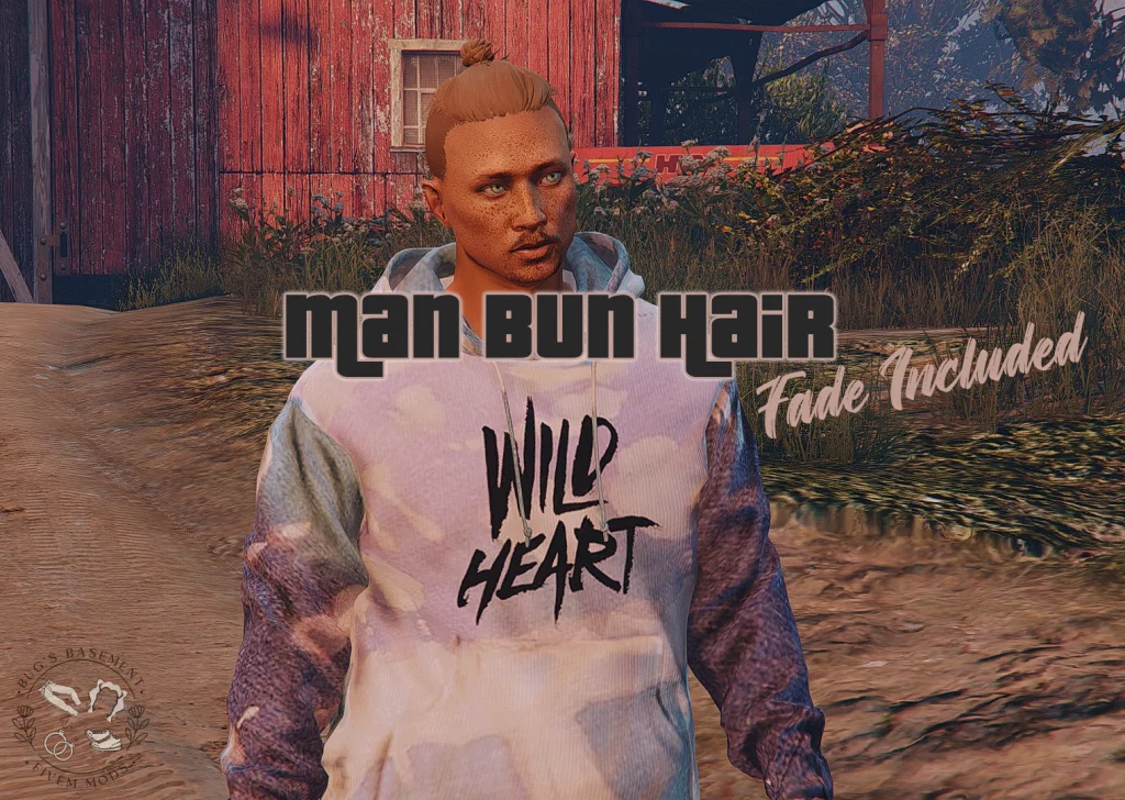 Man Bun Hair For MP Male