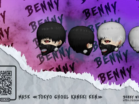Mask Tokyo ghoul Kaneki Ken for MP Male v 1.0