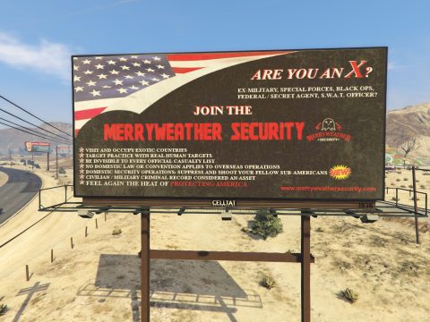 Merryweather Security Billboard Ad 1.0
