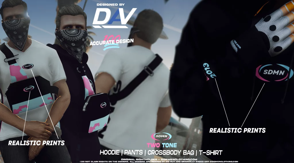 SIDEMEN TWO TONE | HOODIE | PANTS | CROSSBODY BAG | T-SHIRT 1.0